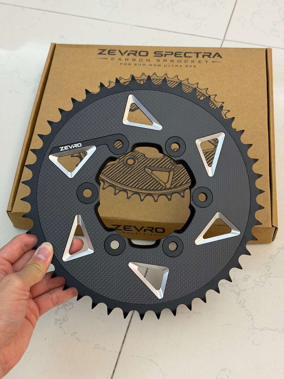 ZEVRO Carbon Fiber Sprocket for Surron Ultra Bee – 46T