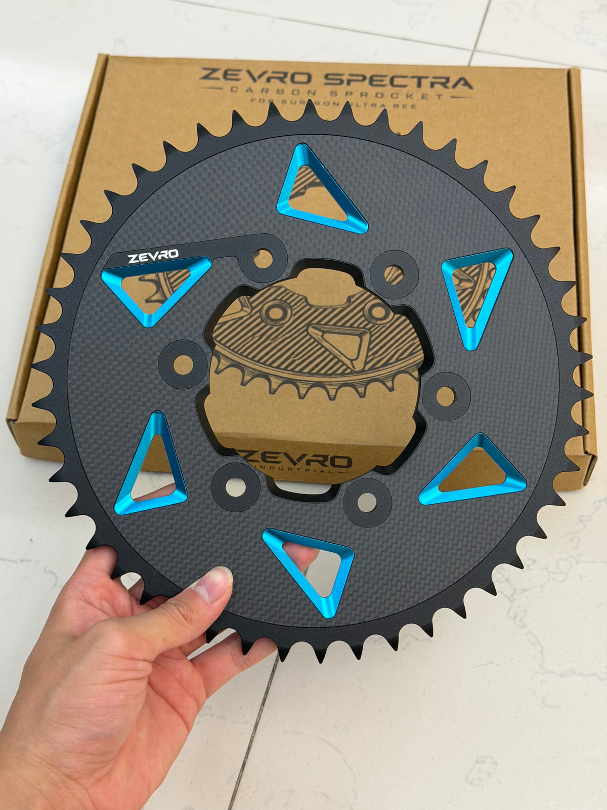 ZEVRO Carbon Fiber Sprocket for Surron Ultra Bee – 46T