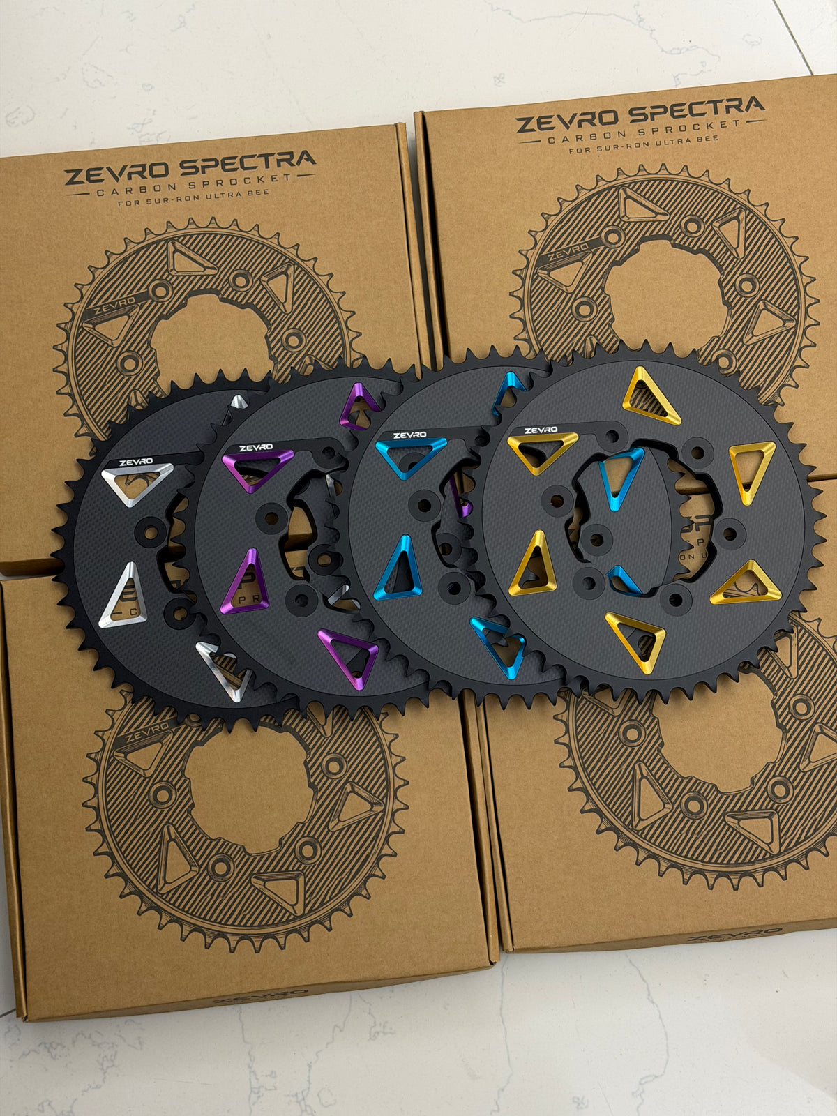 ZEVRO Carbon Fiber Sprocket for Surron Ultra Bee – 46T