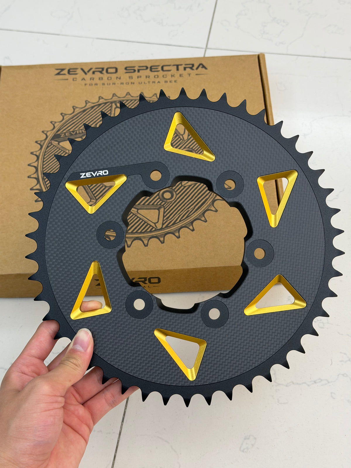 ZEVRO Carbon Fiber Sprocket for Surron Ultra Bee – 46T